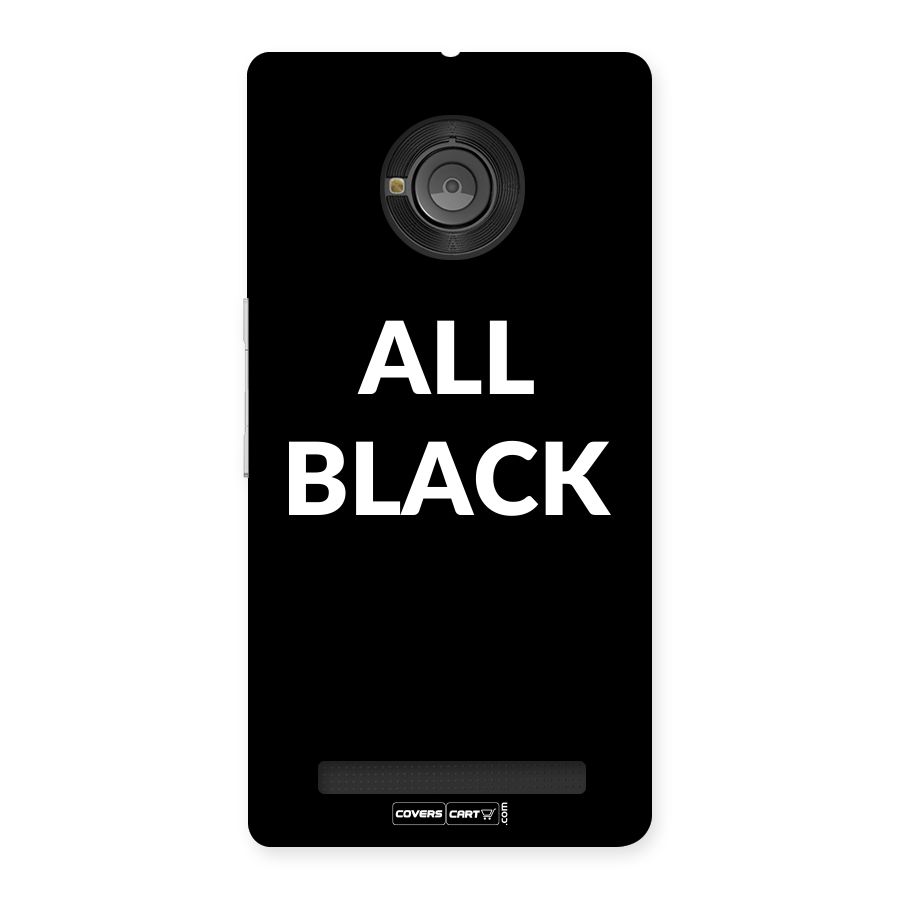 Raftaar All Black Back Case for YU Yunique
