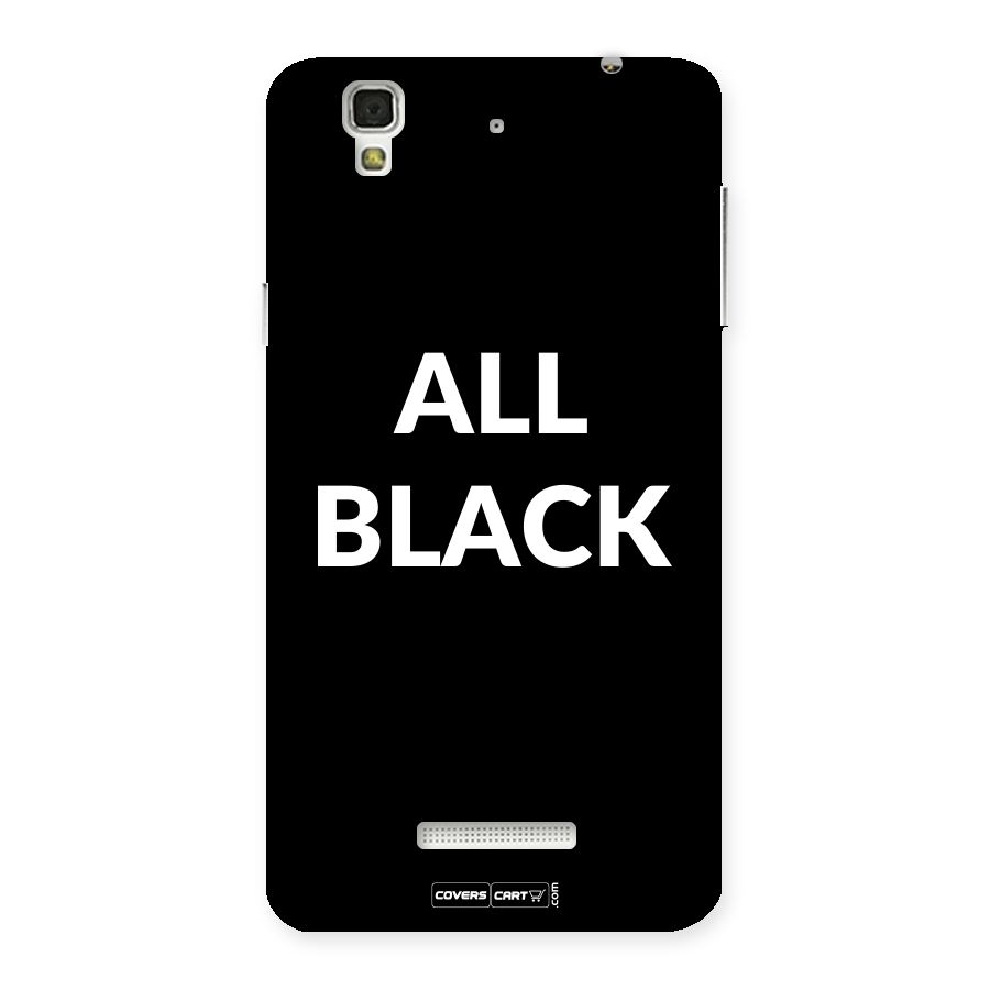 Raftaar All Black Back Case for YU Yureka Plus