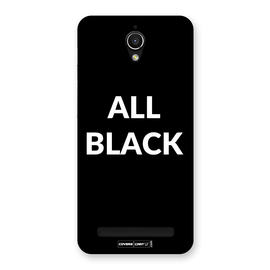 Raftaar All Black Back Case for Zenfone Go