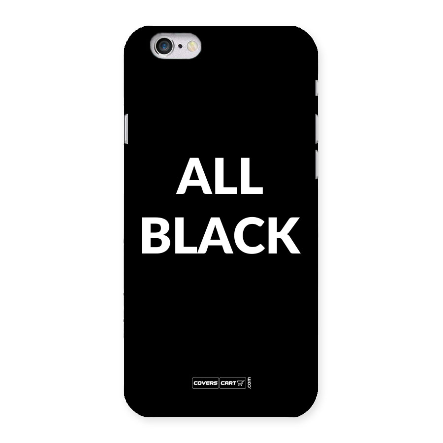 Raftaar All Black Back Case for iPhone 6 6S