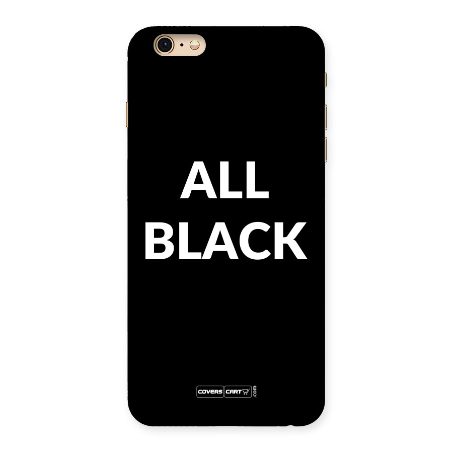 Raftaar All Black Back Case for iPhone 6 Plus 6S Plus