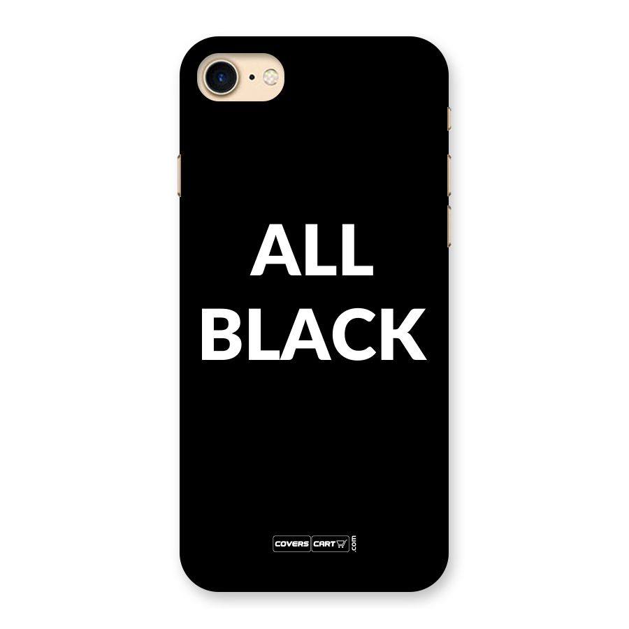 Raftaar All Black Back Case for iPhone 7