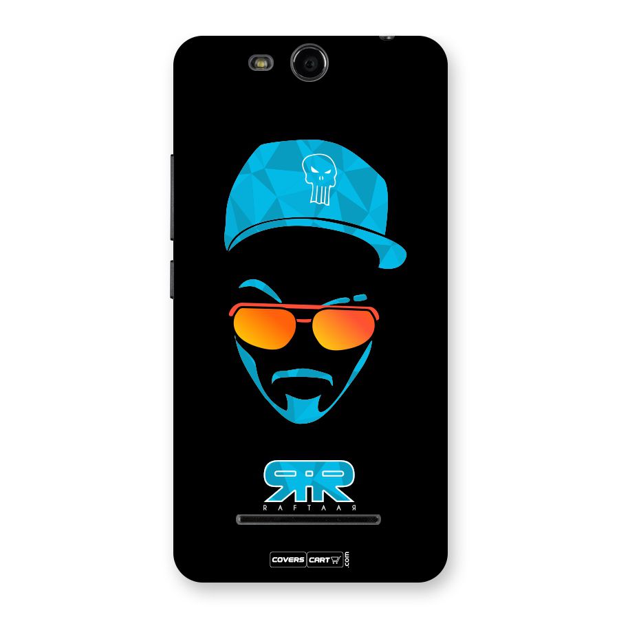 Raftaar Black and Blue Back Case for Canvas Juice 3