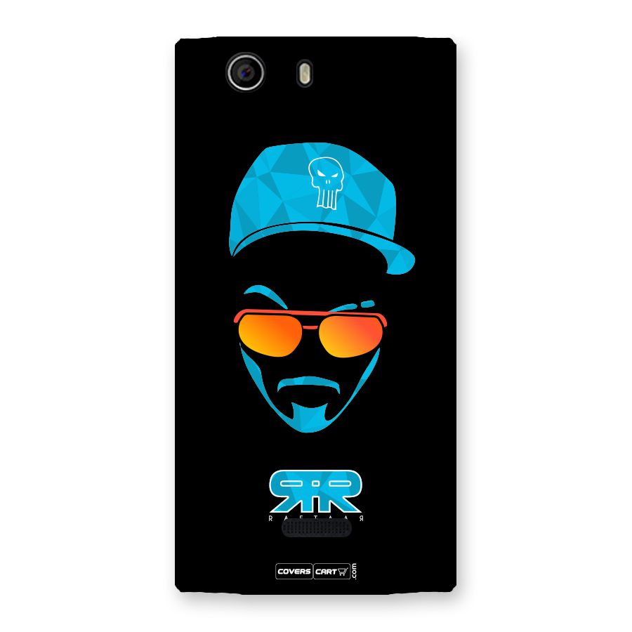 Raftaar Black and Blue Back Case for Canvas Nitro 2