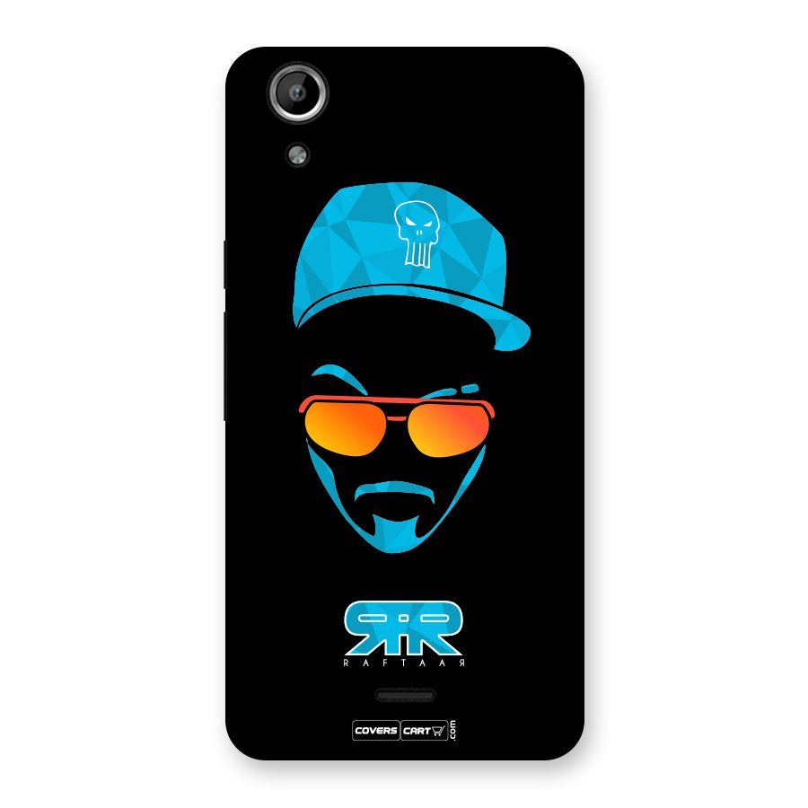 Raftaar Black and Blue Back Case for Canvas Selfie Lens