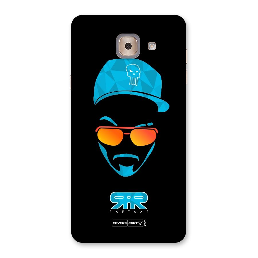 Raftaar Black and Blue Back Case for Galaxy J7 Max