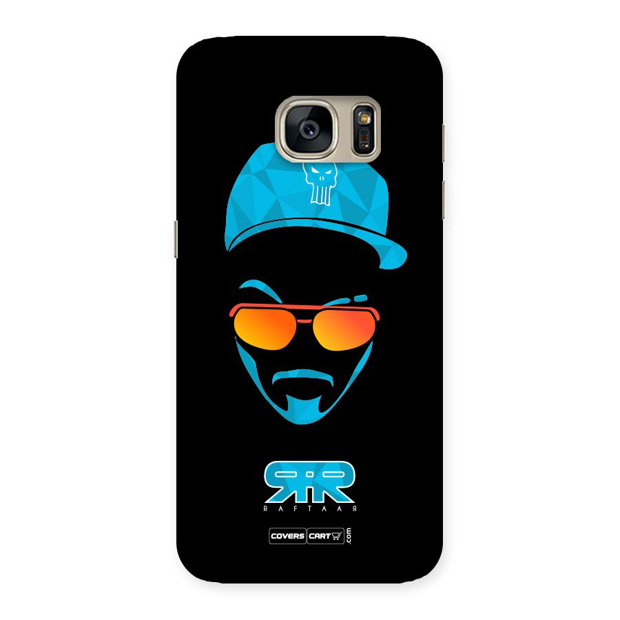 Raftaar Black and Blue Back Case for Galaxy S7