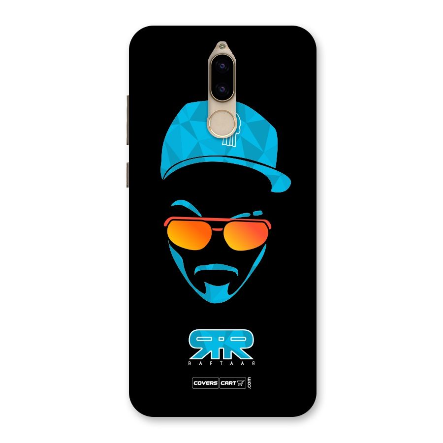 Raftaar Black and Blue Back Case for Honor 9i