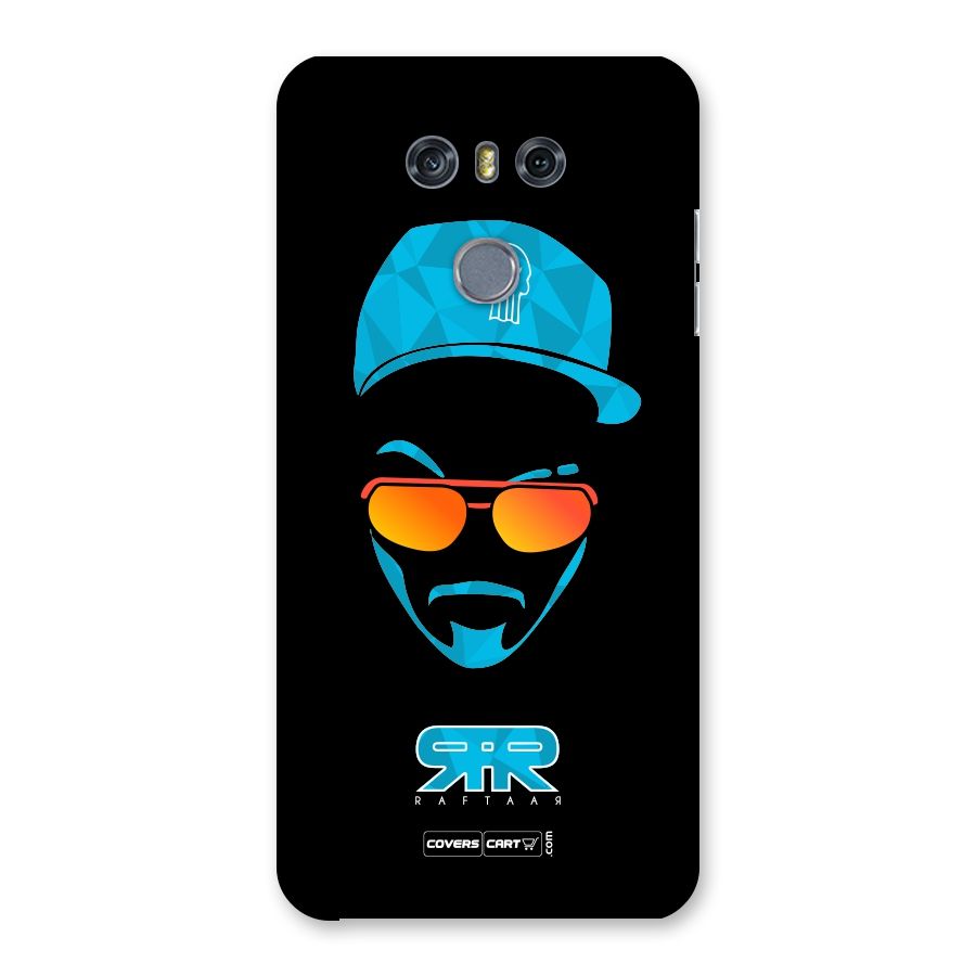 Raftaar Black and Blue Back Case for LG G6