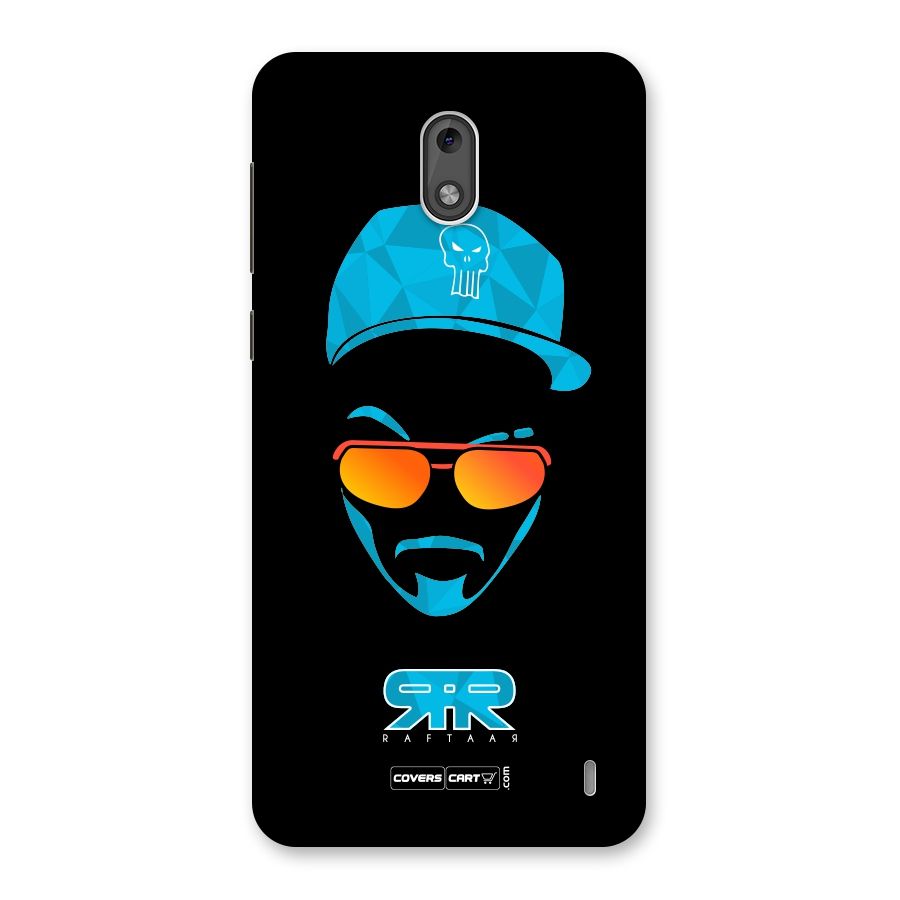 Raftaar Black and Blue Back Case for Nokia 2