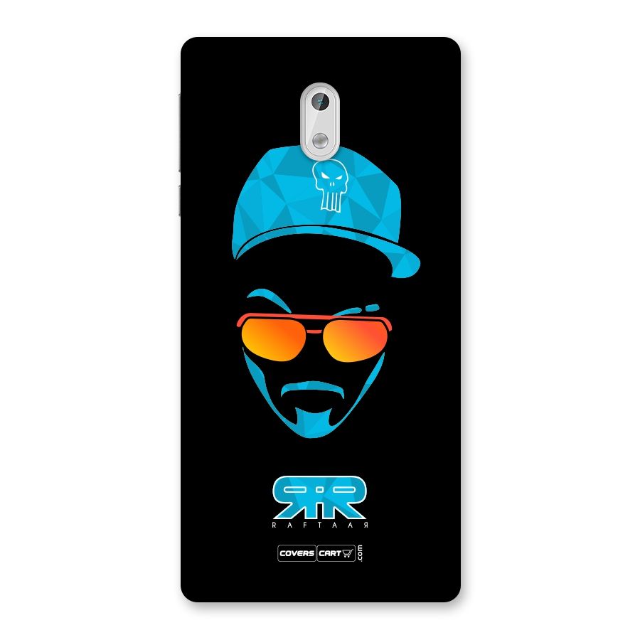 Raftaar Black and Blue Back Case for Nokia 3