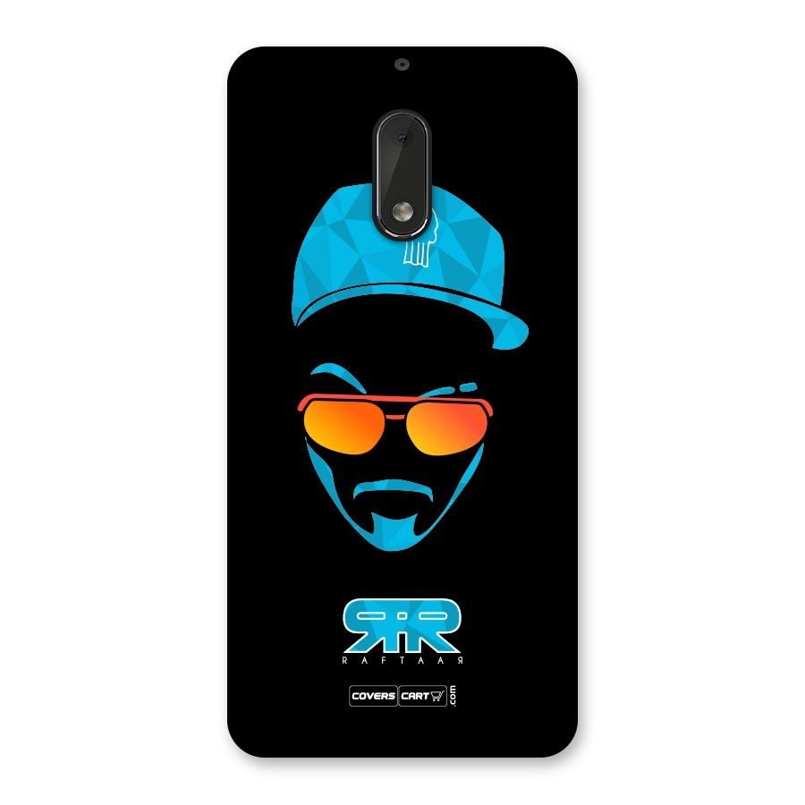 Raftaar Black and Blue Back Case for Nokia 6