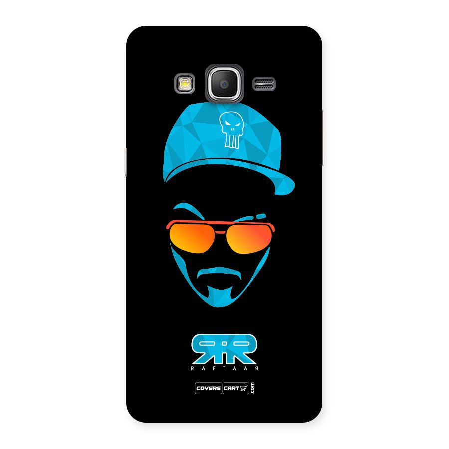 Raftaar Black and Blue Back Case for Samsung Galaxy J2 2016