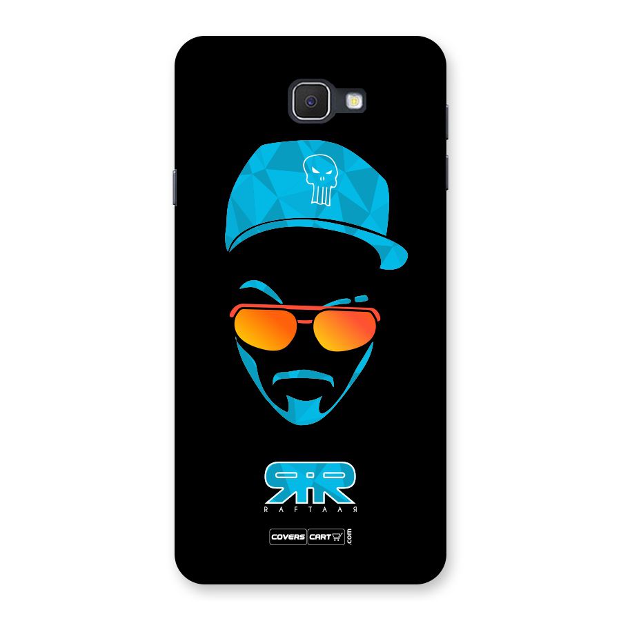 Raftaar Black and Blue Back Case for Samsung Galaxy J7 Prime