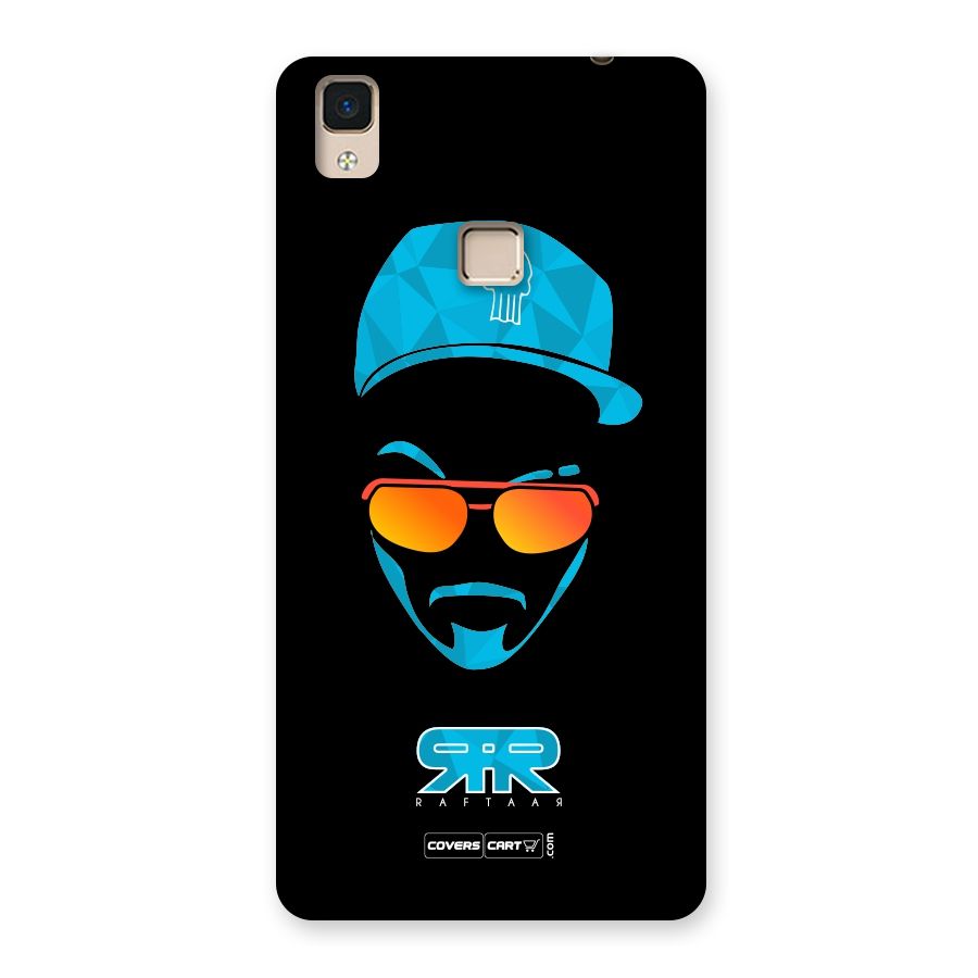 Raftaar Black and Blue Back Case for V3 Max