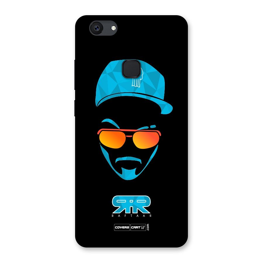 Raftaar Black and Blue Back Case for Vivo V7 Plus
