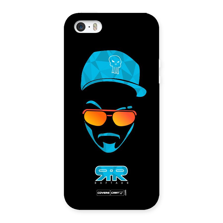 Raftaar Black and Blue Back Case for iPhone SE