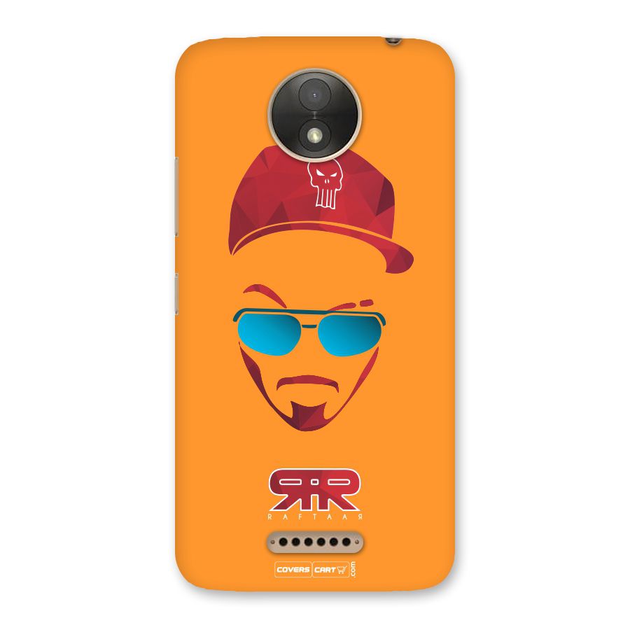 Raftaar Orange Back Case for Moto C Plus
