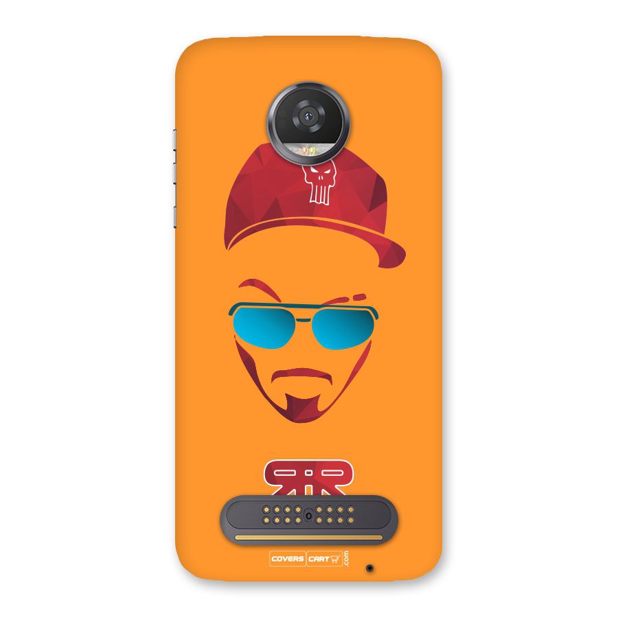 Raftaar Orange Back Case for Moto Z2 Play