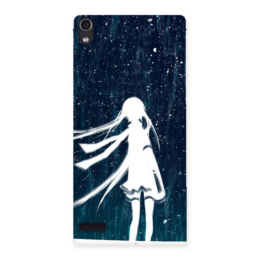 Rain White Girl Back Case for Ascend P6