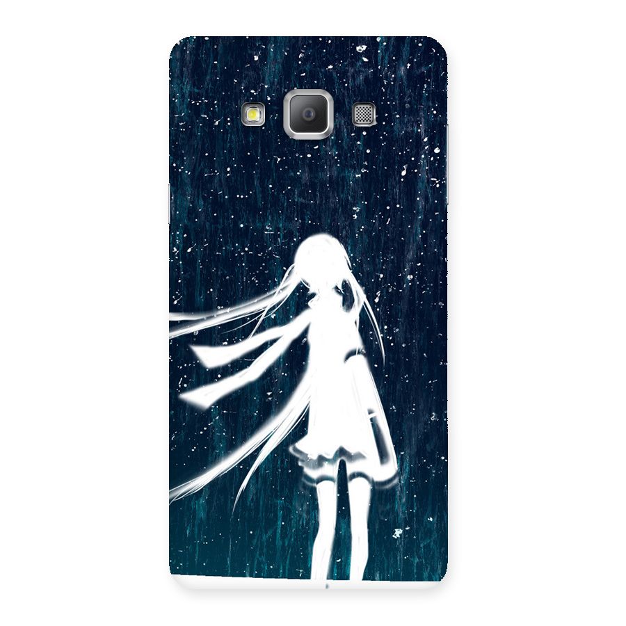Rain White Girl Back Case for Galaxy A7