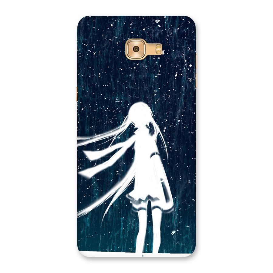 Rain White Girl Back Case for Galaxy C9 Pro