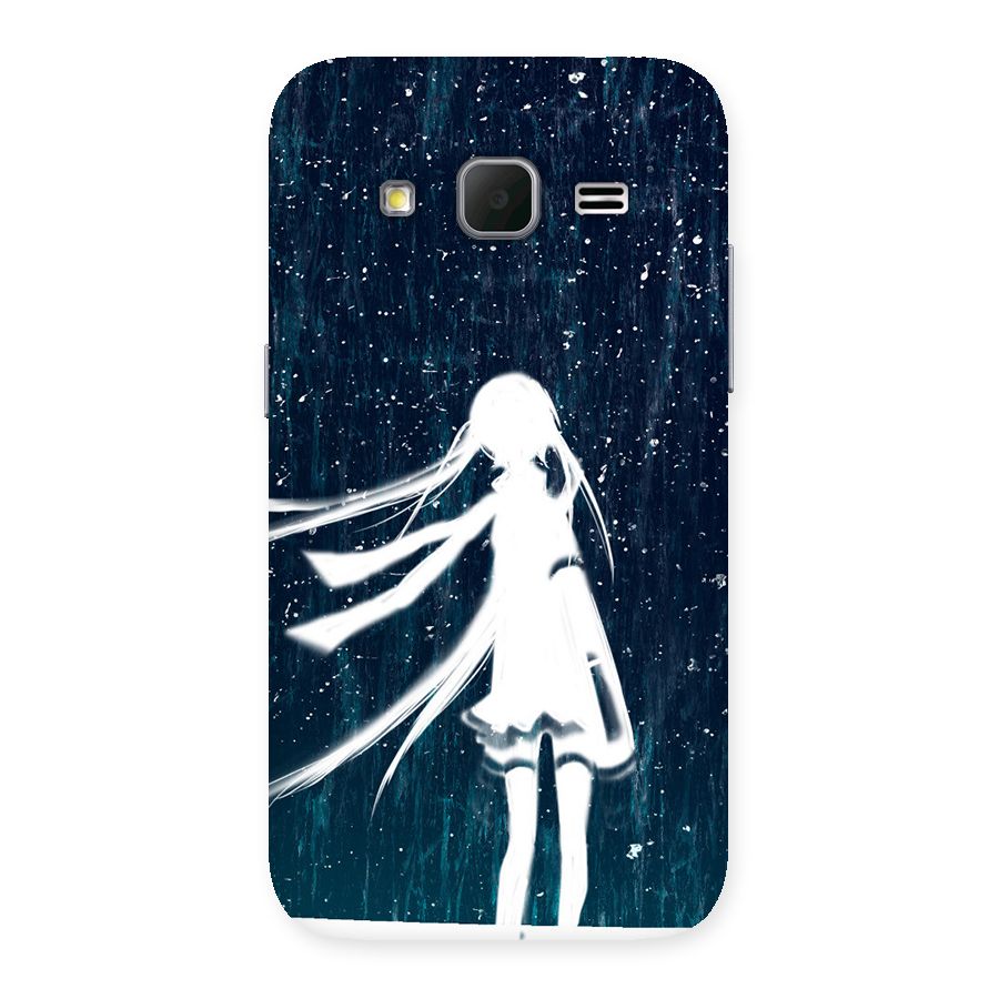 Rain White Girl Back Case for Galaxy Core Prime