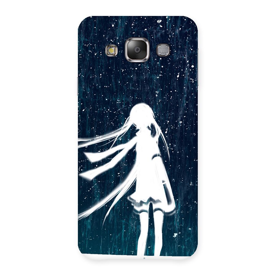Rain White Girl Back Case for Galaxy E7
