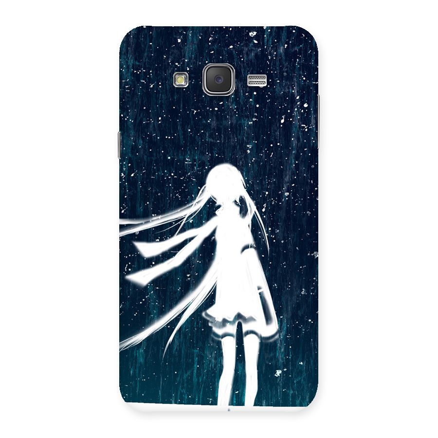 Rain White Girl Back Case for Galaxy J7