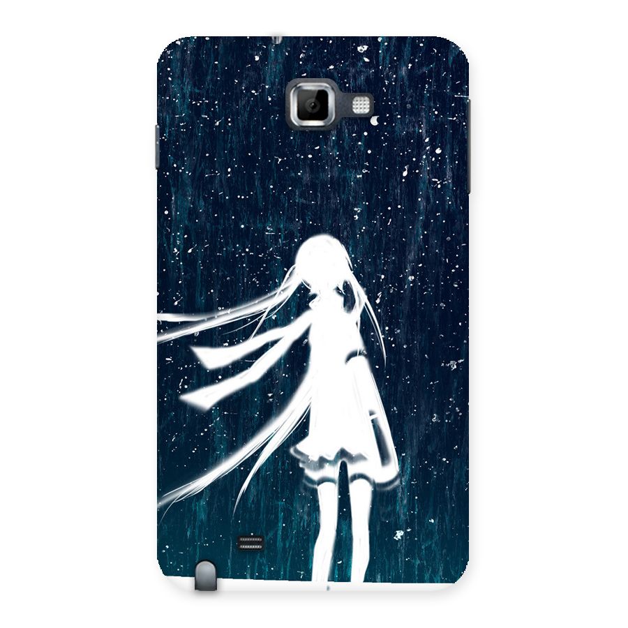 Rain White Girl Back Case for Galaxy Note