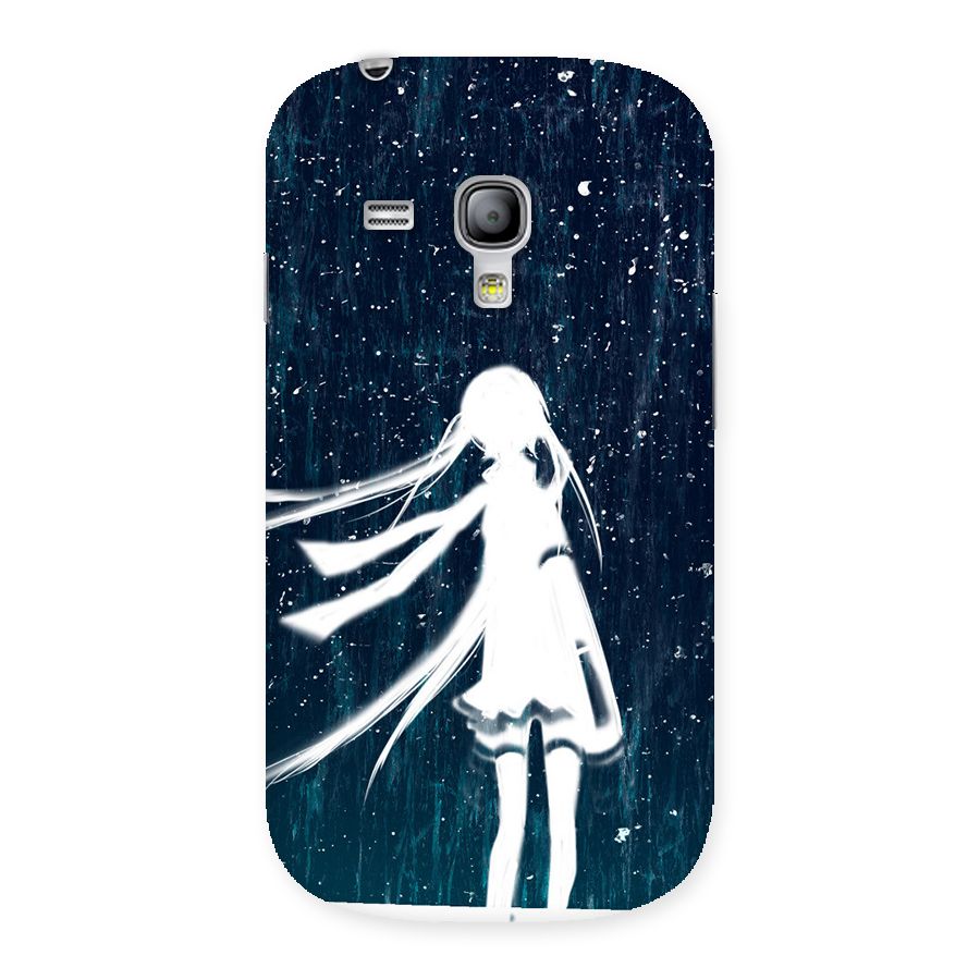 Rain White Girl Back Case for Galaxy S3 Mini