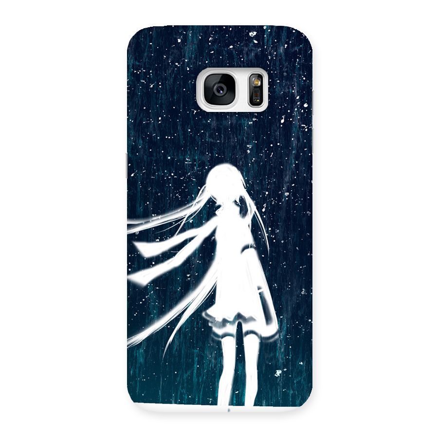 Rain White Girl Back Case for Galaxy S7 Edge