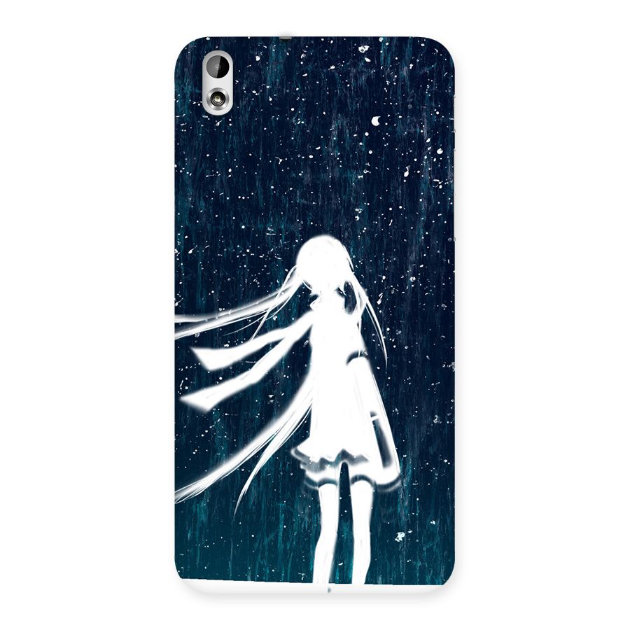 Rain White Girl Back Case for HTC Desire 816g