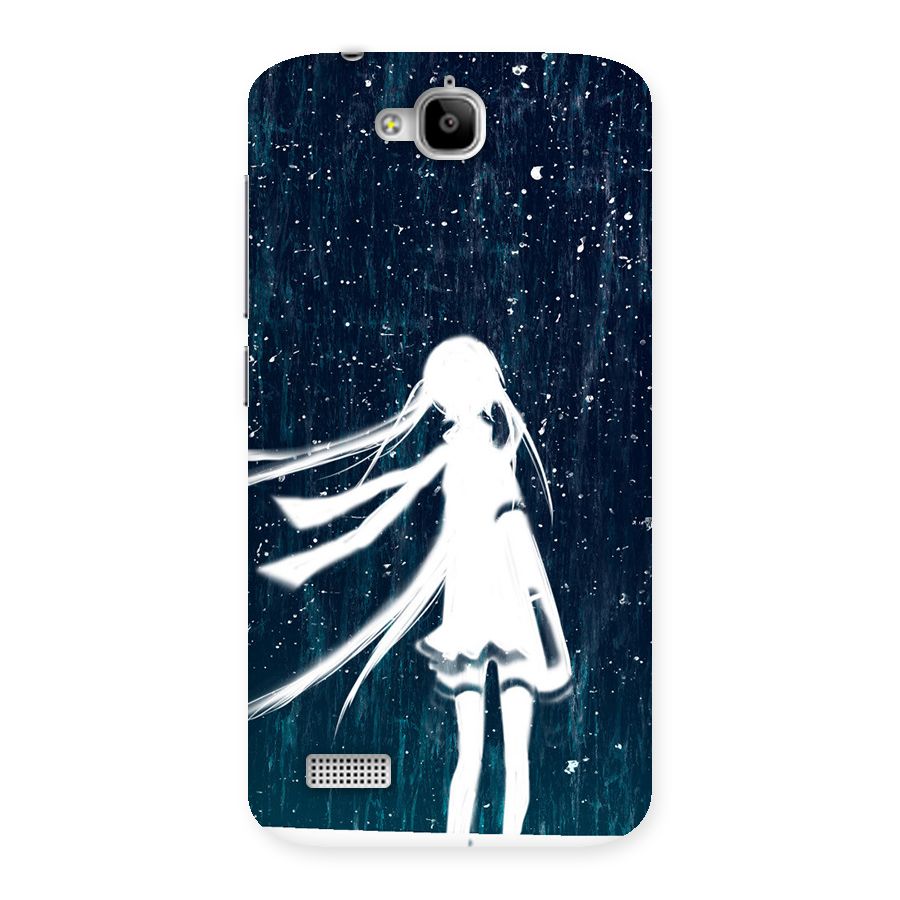 Rain White Girl Back Case for Honor Holly