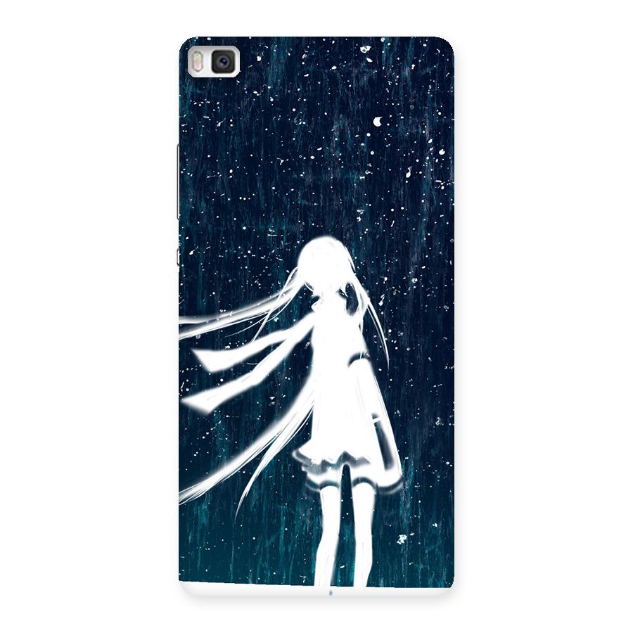 Rain White Girl Back Case for Huawei P8