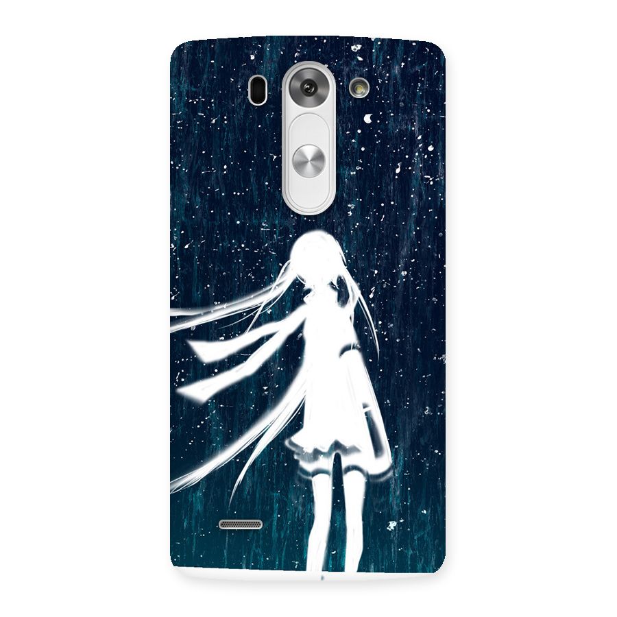 Rain White Girl Back Case for LG G3 Mini