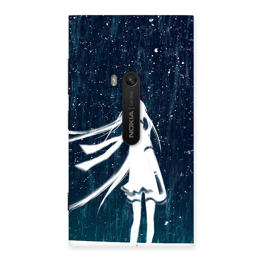 Rain White Girl Back Case for Lumia 920