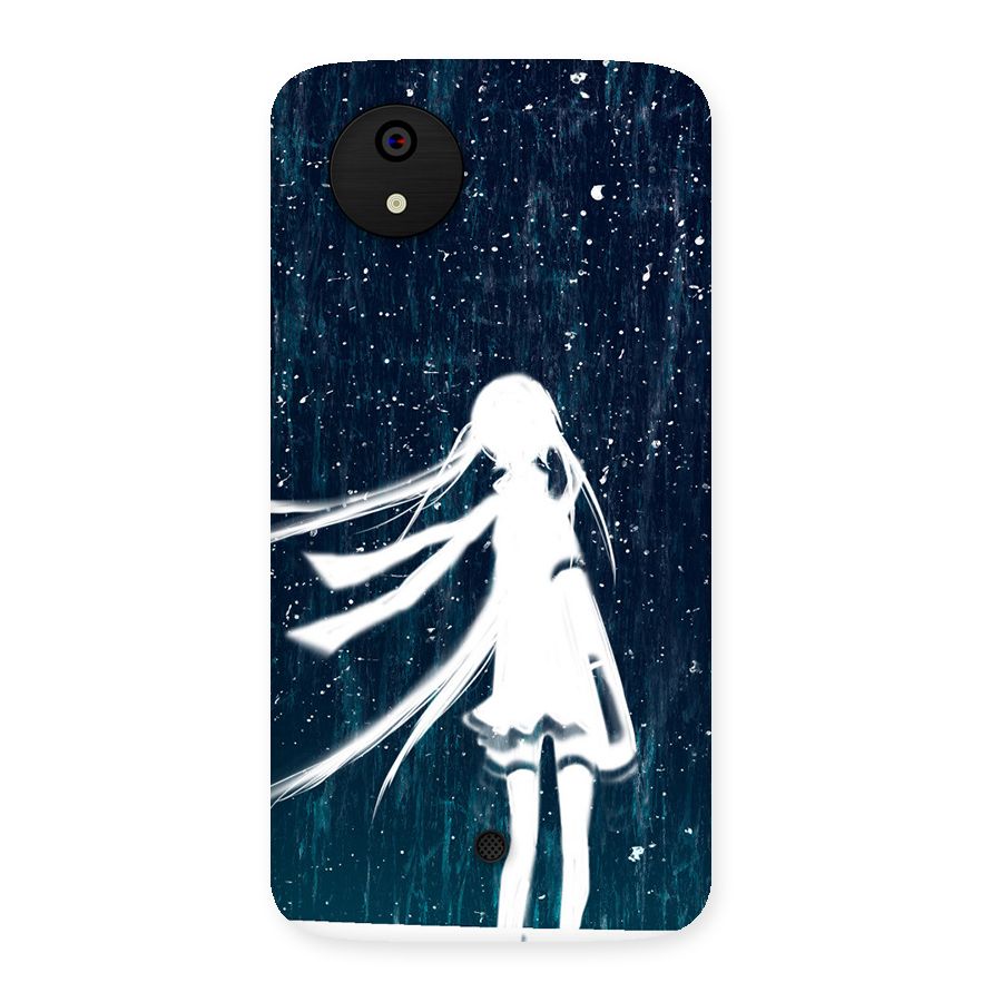 Rain White Girl Back Case for Micromax Canvas A1