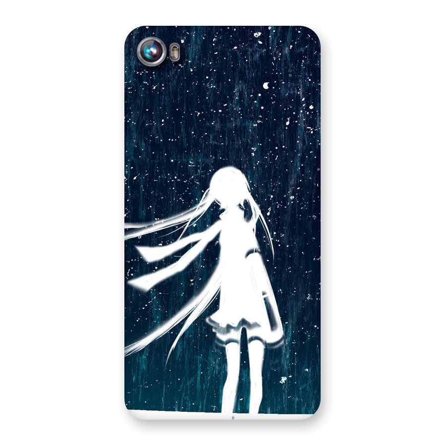 Rain White Girl Back Case for Micromax Canvas Fire 4 A107