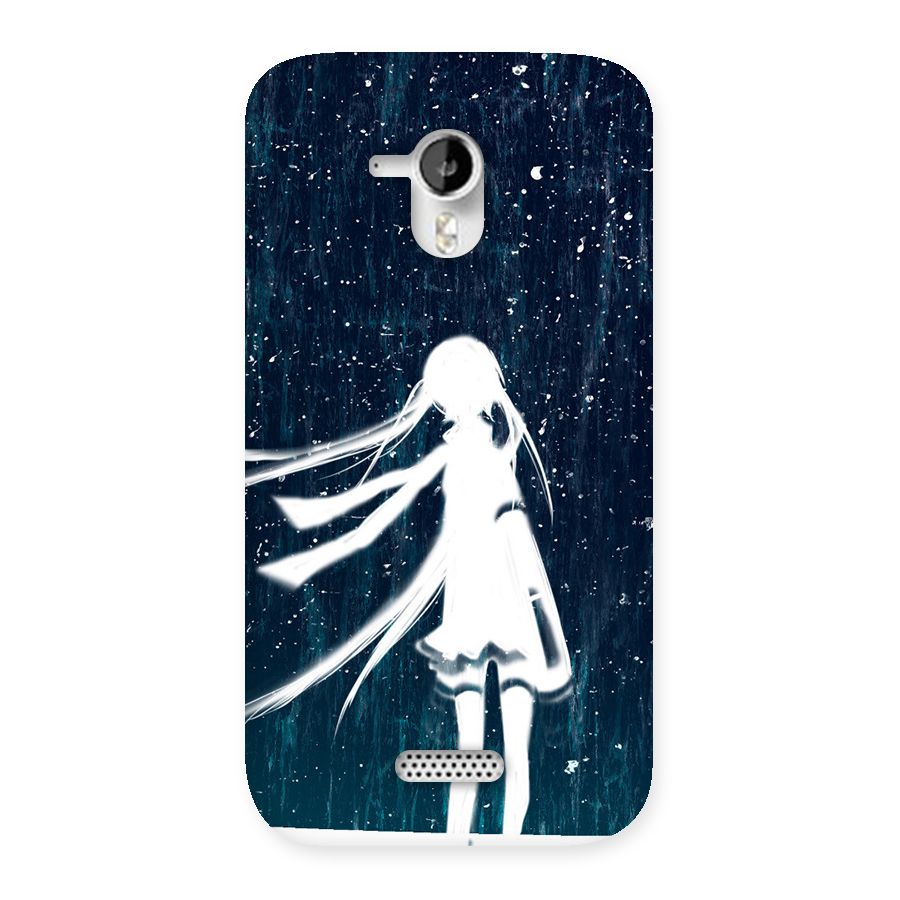 Rain White Girl Back Case for Micromax Canvas HD A116