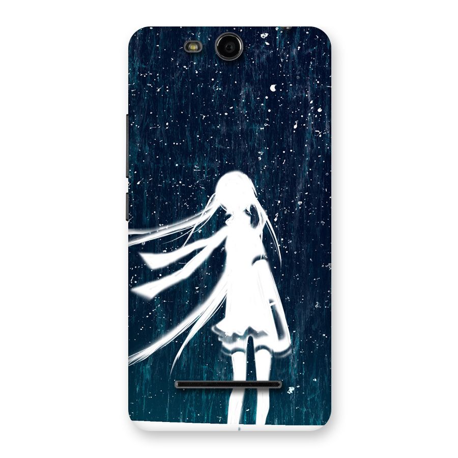 Rain White Girl Back Case for Micromax Canvas Juice 3 Q392
