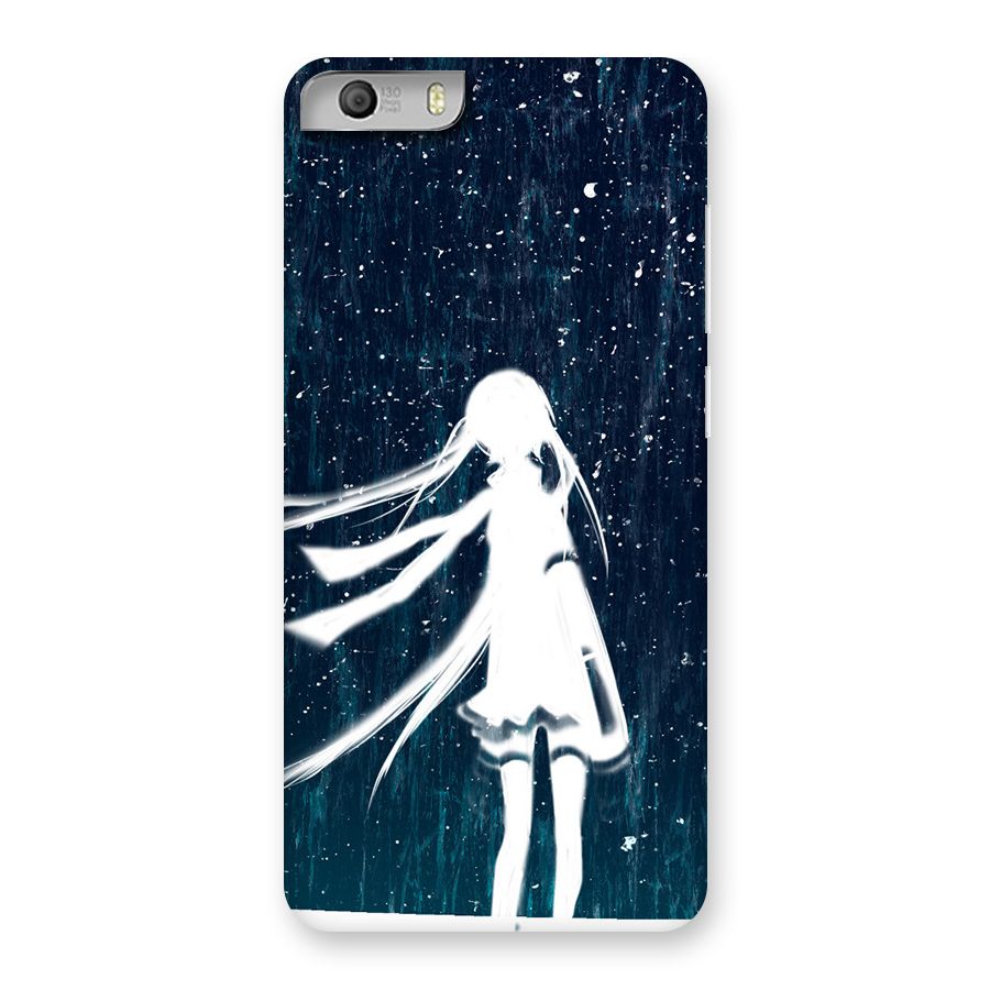 Rain White Girl Back Case for Micromax Canvas Knight 2