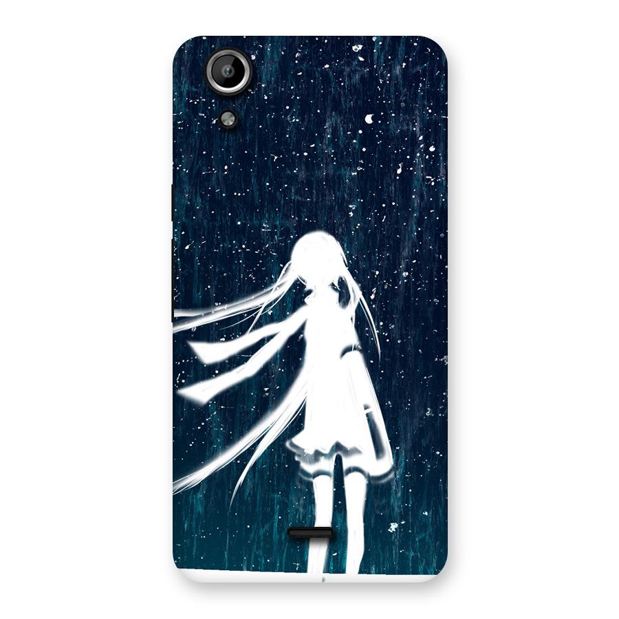 Rain White Girl Back Case for Micromax Canvas Selfie Lens Q345