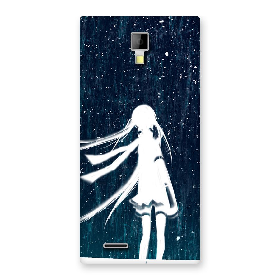 Rain White Girl Back Case for Micromax Canvas Xpress A99