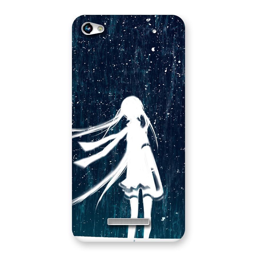 Rain White Girl Back Case for Micromax Hue 2