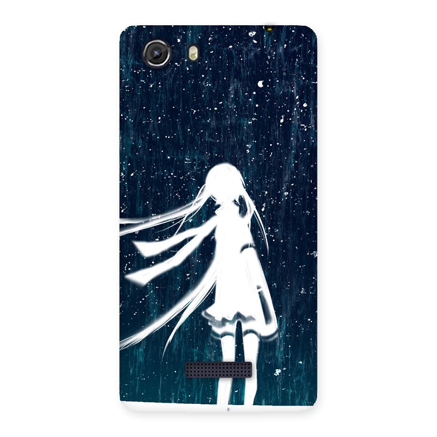 Rain White Girl Back Case for Micromax Unite 3