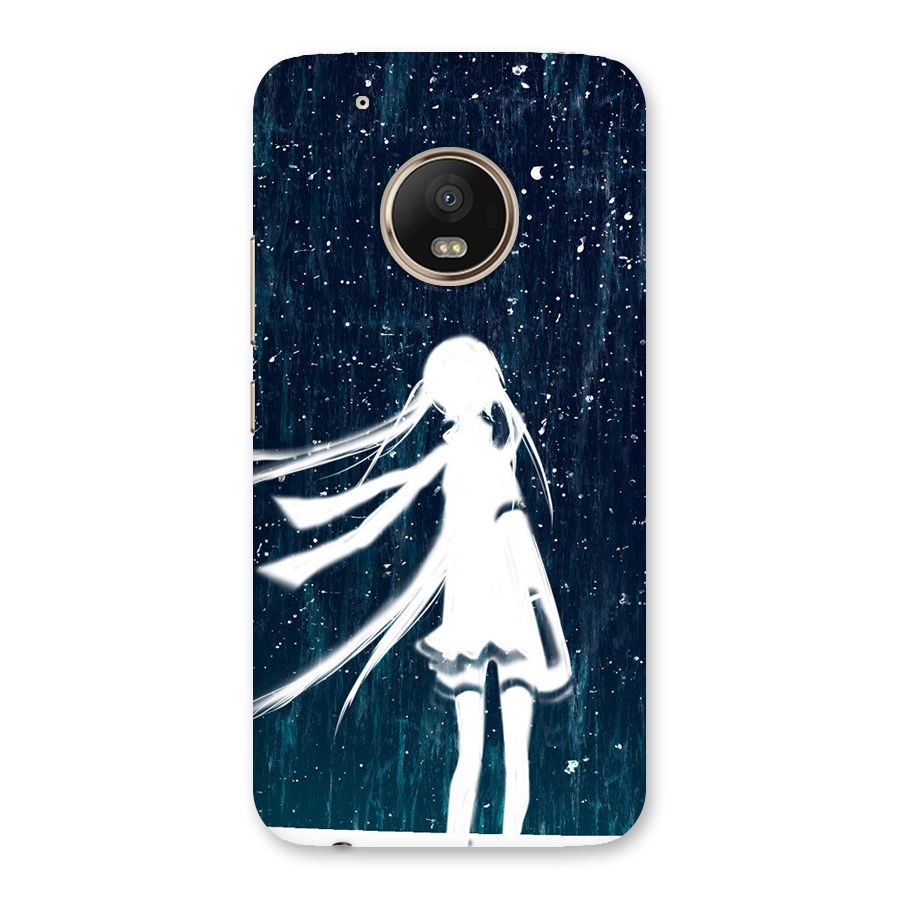 Rain White Girl Back Case for Moto G5 Plus