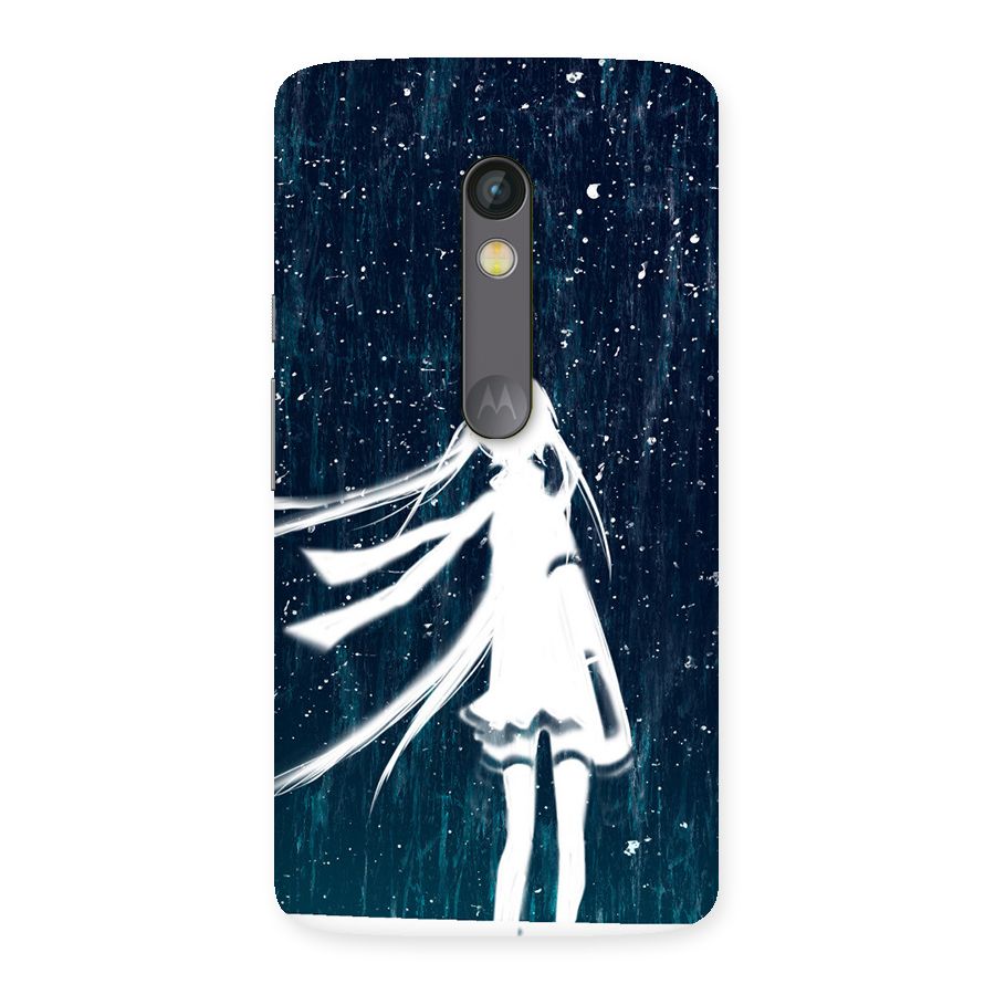 Rain White Girl Back Case for Moto X Play