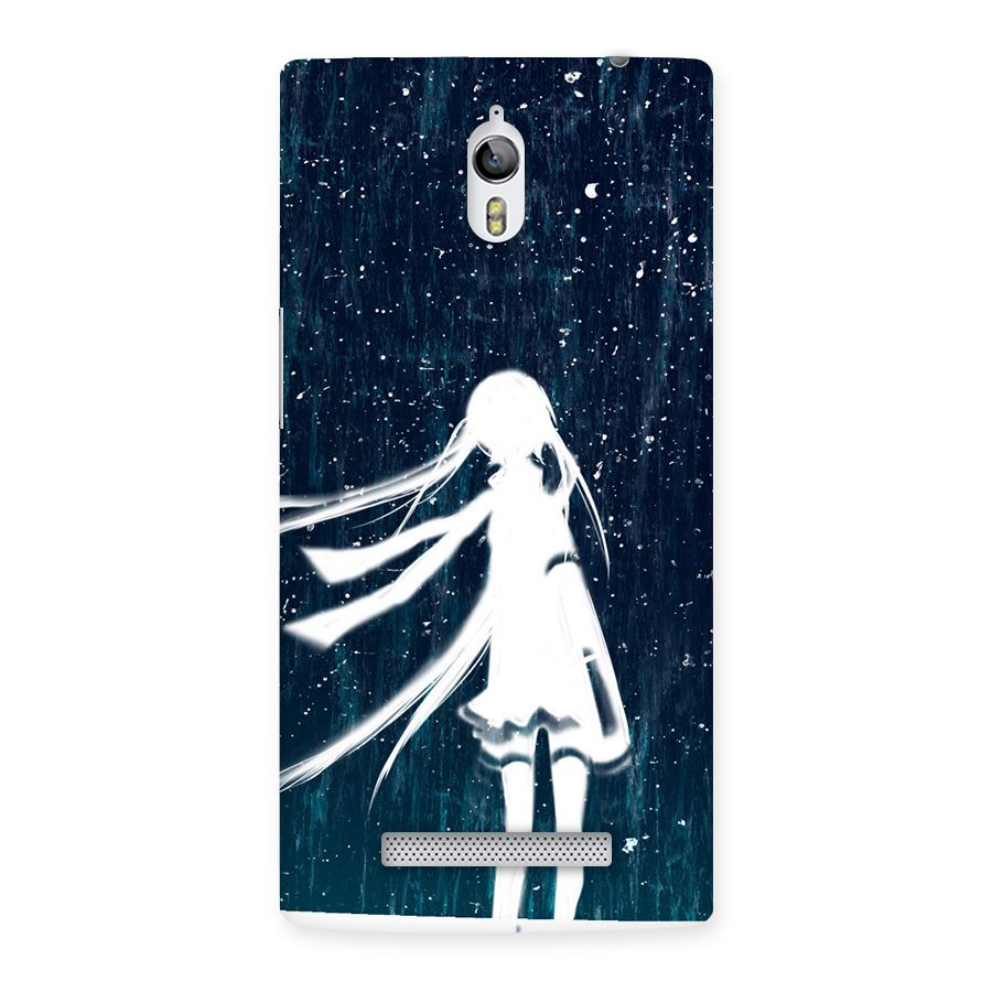 Rain White Girl Back Case for Oppo Find 7