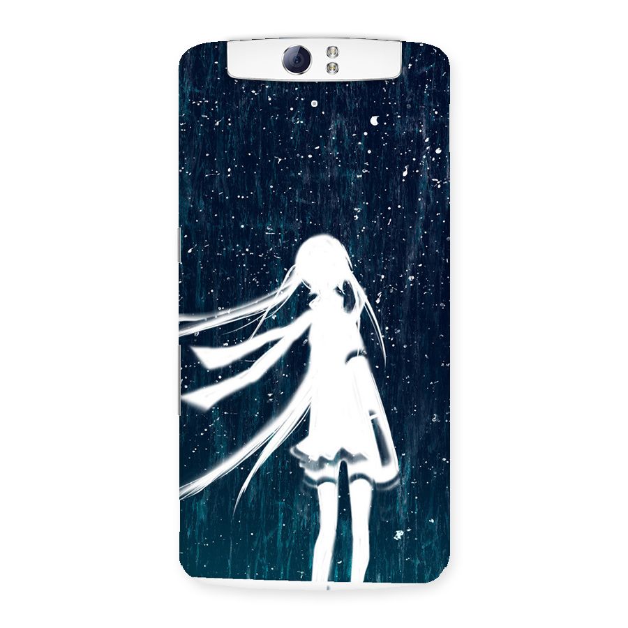 Rain White Girl Back Case for Oppo N1